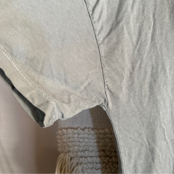 MATE THE LABEL sage green short sleeve crewneck pocket mini t-shirt dress S - Picture 4 of 11